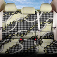 Black Palaka Hawaii Back Car Seat Cover Kukui Nut Pikake Lei Hawaiian Tapa Pattern - Polynesian Pride