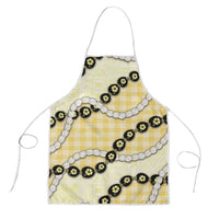 Yellow Palaka Hawaii Apron Kukui Nut Pikake Lei Hawaiian Tapa Pattern LT14 Yellow - Polynesian Pride
