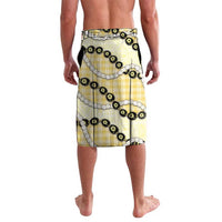 Yellow Palaka Hawaii Lavalava Kukui Nut Pikake Lei Hawaiian Tapa Pattern - Polynesian Pride