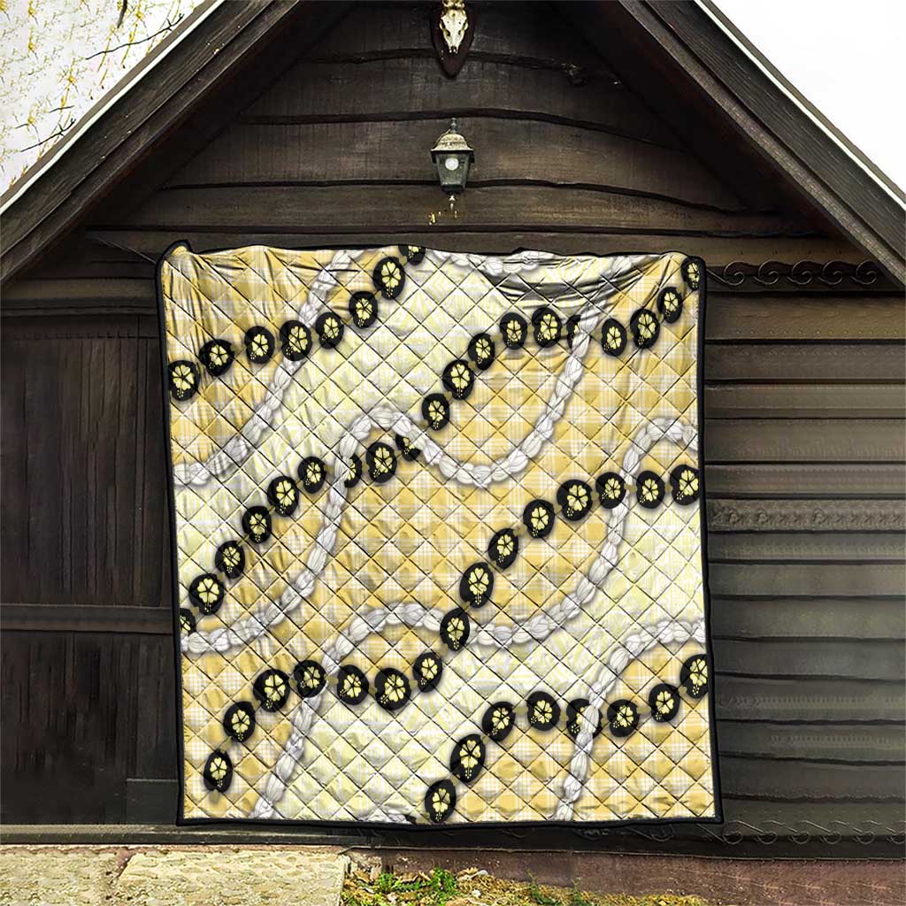 Yellow Palaka Hawaii Quilt Kukui Nut Pikake Lei Hawaiian Tapa Pattern - Polynesian Pride