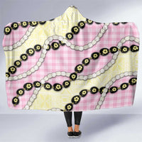 Pink Palaka Hawaii Hooded Blanket Kukui Nut Pikake Lei Hawaiian Tapa Pattern LT14 One Size Pink - Polynesian Pride
