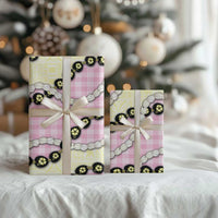 Pink Palaka Hawaii Wrapping Paper Kukui Nut Pikake Lei Hawaiian Tapa Pattern LT14 - Polynesian Pride
