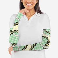 Green Palaka Hawaii Arm Sleeves Kukui Nut Pikake Lei Hawaiian Tapa Pattern LT14 - Polynesian Pride