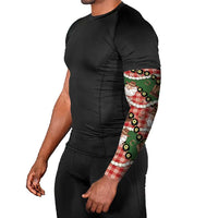 Cowboy Hawaii Mele Kalikimaka Arm Sleeves Paniolo Kukui Nut Pikake Lei Red Version LT14 - Polynesian Pride
