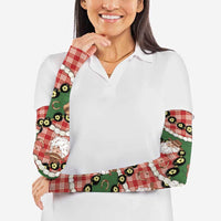 Cowboy Hawaii Mele Kalikimaka Arm Sleeves Paniolo Kukui Nut Pikake Lei Red Version LT14 - Polynesian Pride
