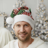 Cowboy Hawaii Mele Kalikimaka Christmas Santa Hat Paniolo Kukui Nut Pikake Lei Red Version - Polynesian Pride