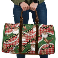 Cowboy Hawaii Mele Kalikimaka Travel Bag Paniolo Kukui Nut Pikake Lei Red Version - Polynesian Pride