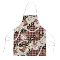 Cowboy Hawaii Mele Kalikimaka Apron Paniolo Kukui Nut Pikake Lei Burgundy Version LT14 Burgundy - Polynesian Pride