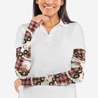 Cowboy Hawaii Mele Kalikimaka Arm Sleeves Paniolo Kukui Nut Pikake Lei Burgundy Version LT14 - Polynesian Pride