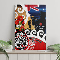 New Zealand Waitangi And ANZAC Day Canvas Wall Art Aotearoa Maori Tiki With Last Post LT14 - Polynesian Pride