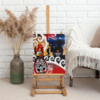 New Zealand Waitangi And ANZAC Day Canvas Wall Art Aotearoa Maori Tiki With Last Post LT14 - Polynesian Pride