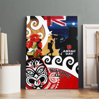 New Zealand Waitangi And ANZAC Day Canvas Wall Art Aotearoa Maori Tiki With Last Post LT14 - Polynesian Pride