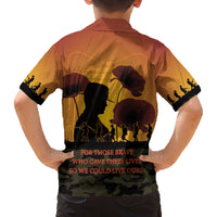 Tokelau ANZAC Day Family Matching Summer Maxi Dress and Hawaiian Shirt Camouflage With Poppies Lest We Forget LT14 - Polynesian Pride
