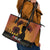 Tokelau ANZAC Day Leather Tote Bag Camouflage With Poppies Lest We Forget LT14 - Polynesian Pride