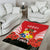 Tonga ANZAC Day Area Rug Camouflage With Poppies Lest We Forget LT14 - Polynesian Pride