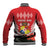 Tonga ANZAC Day Baseball Jacket Camouflage With Poppies Lest We Forget LT14 - Polynesian Pride