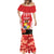 Tonga ANZAC Day Mermaid Dress Camouflage With Poppies Lest We Forget LT14 - Polynesian Pride