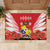 Tonga ANZAC Day Rubber Doormat Camouflage With Poppies Lest We Forget LT14 - Polynesian Pride