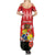 Tonga ANZAC Day Summer Maxi Dress Camouflage With Poppies Lest We Forget LT14 - Polynesian Pride