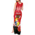 Tonga ANZAC Day Tank Maxi Dress Camouflage With Poppies Lest We Forget LT14 - Polynesian Pride