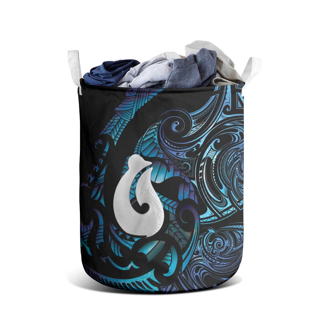 Hei Matau New Zealand Matariki Laundry Basket NZ Fish Hook Maori Art