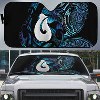 Hei Matau New Zealand Matariki Auto Sun Shade NZ Fish Hook Maori Art LT14 Purple - Polynesian Pride