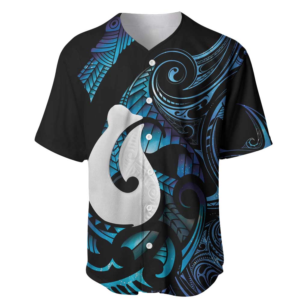 Hei Matau New Zealand Matariki Baseball Jersey NZ Fish Hook Maori Art LT14 Purple - Polynesian Pride