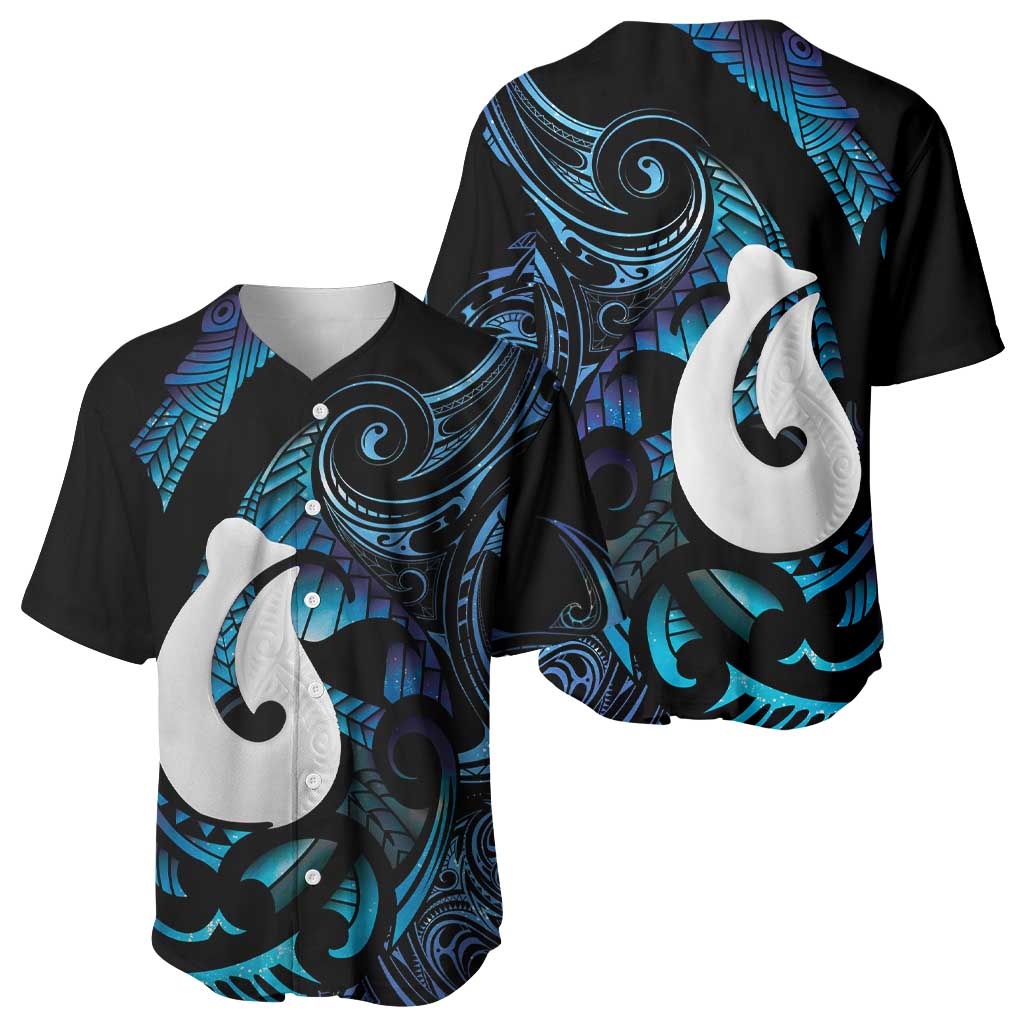 Hei Matau New Zealand Matariki Baseball Jersey NZ Fish Hook Maori Art LT14 - Polynesian Pride