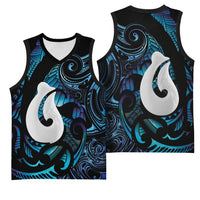 Hei Matau New Zealand Matariki Basketball Jersey NZ Fish Hook Maori Art LT14 - Polynesian Pride