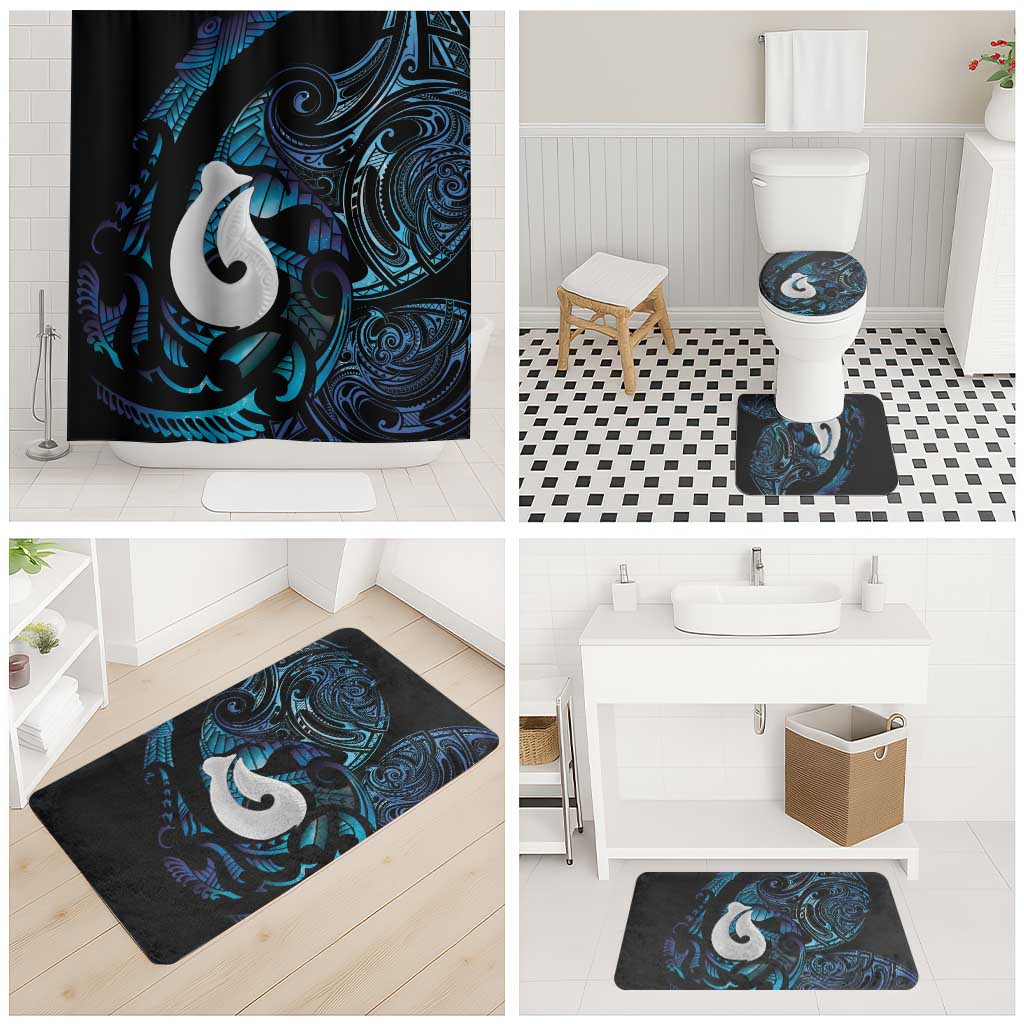Hei Matau New Zealand Matariki Bathroom Set NZ Fish Hook Maori Art