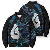 Hei Matau New Zealand Matariki Bomber Puffer Jacket NZ Fish Hook Maori Art LT14 - Polynesian Pride
