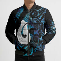 Hei Matau New Zealand Matariki Bomber Puffer Jacket NZ Fish Hook Maori Art LT14 - Polynesian Pride