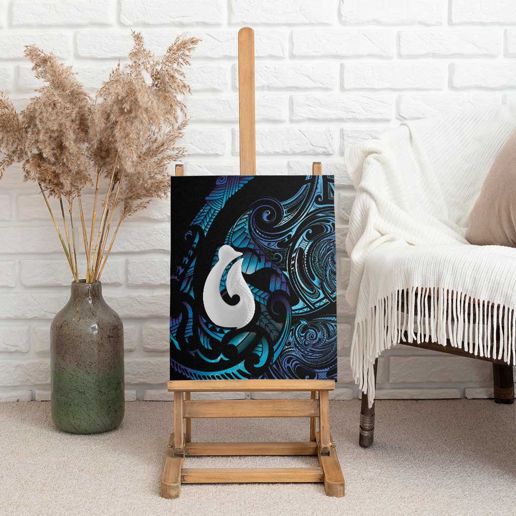 Hei Matau New Zealand Matariki Canvas Wall Art NZ Fish Hook Maori Art LT14 - Polynesian Pride