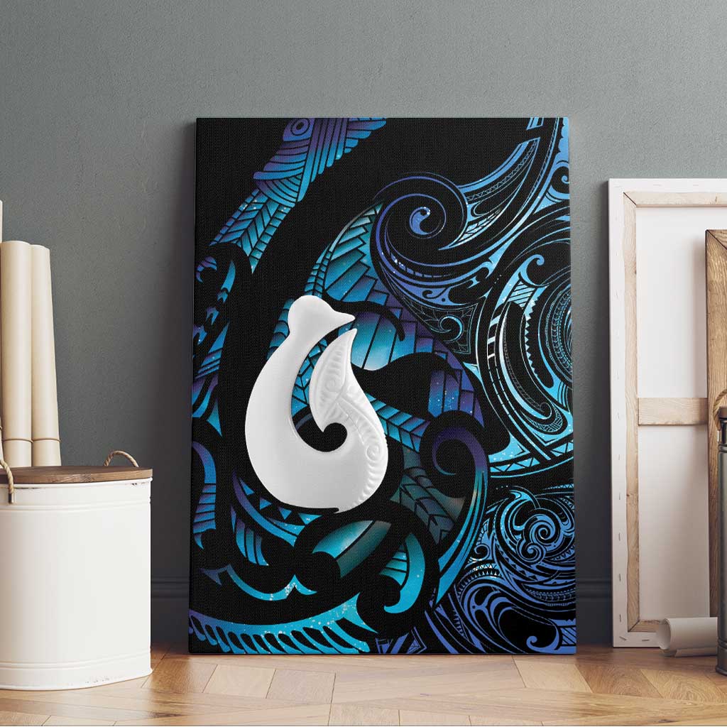 Hei Matau New Zealand Matariki Canvas Wall Art NZ Fish Hook Maori Art LT14 - Polynesian Pride