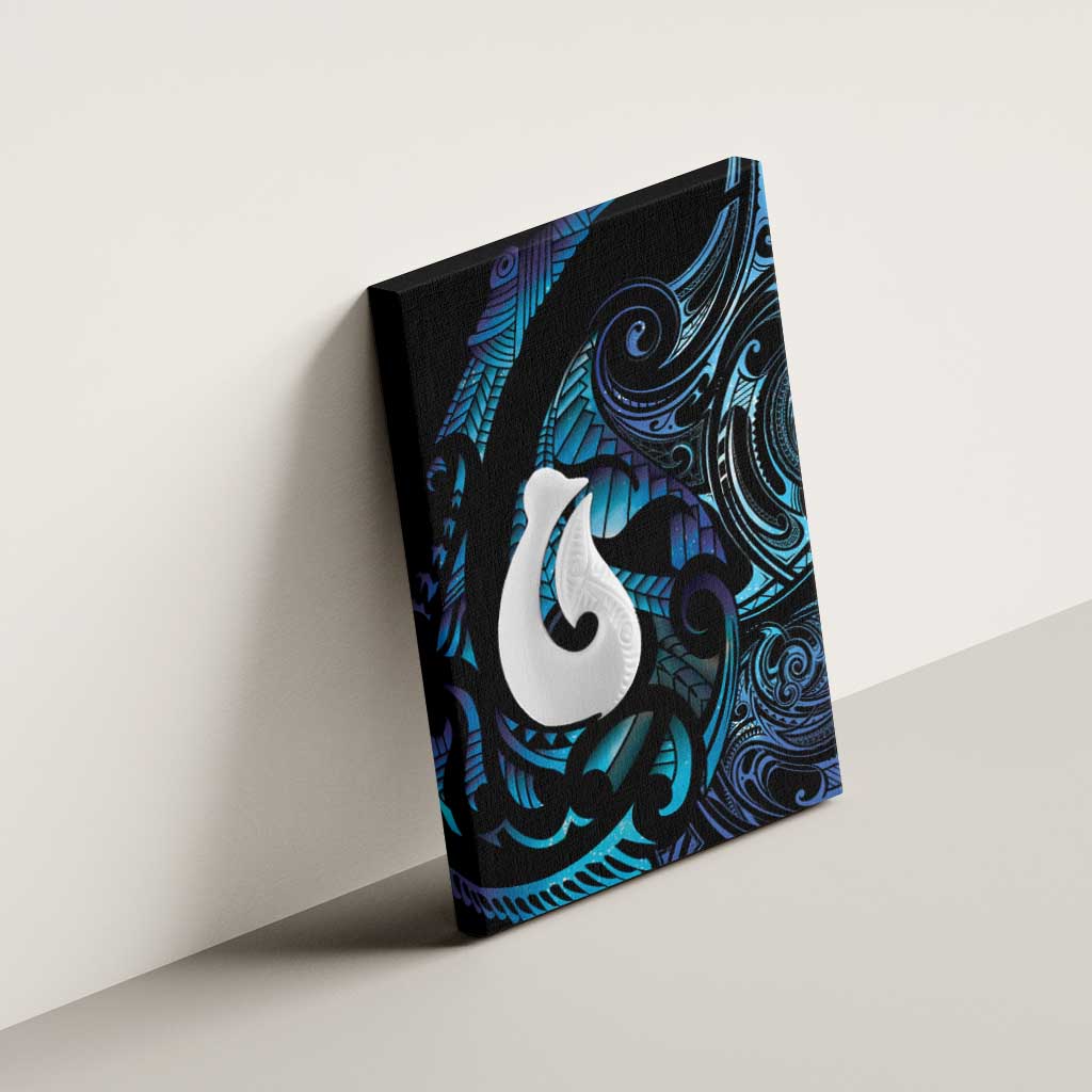 Hei Matau New Zealand Matariki Canvas Wall Art NZ Fish Hook Maori Art LT14 - Polynesian Pride