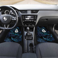 Hei Matau New Zealand Matariki Car Mats NZ Fish Hook Maori Art LT14 Set 2pcs - Front Purple - Polynesian Pride