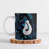 Hei Matau New Zealand Matariki Ceramic Mug NZ Fish Hook Maori Art