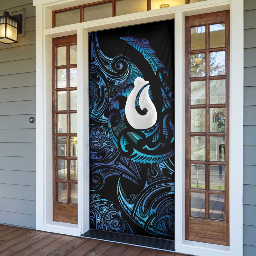 Hei Matau New Zealand Matariki Door Cover NZ Fish Hook Maori Art LT14 - Polynesian Pride