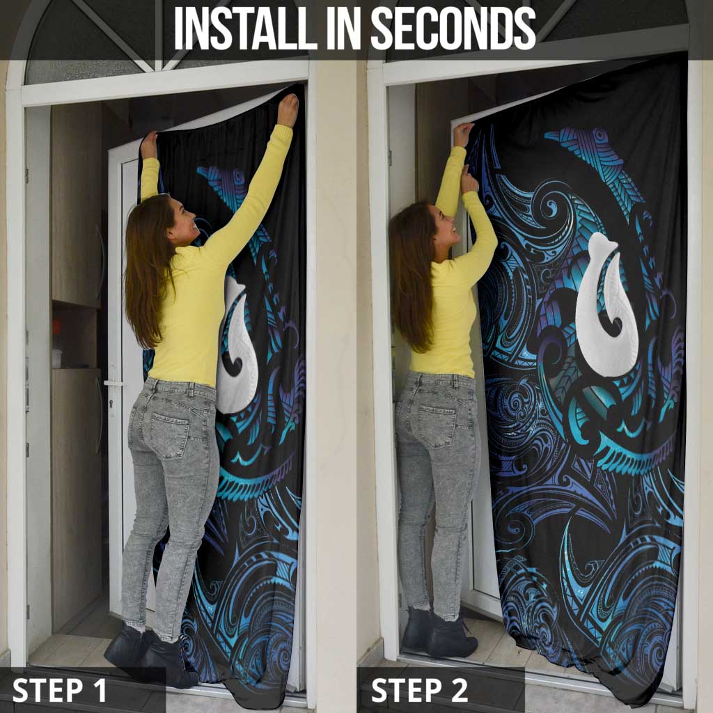 Hei Matau New Zealand Matariki Door Cover NZ Fish Hook Maori Art LT14 - Polynesian Pride