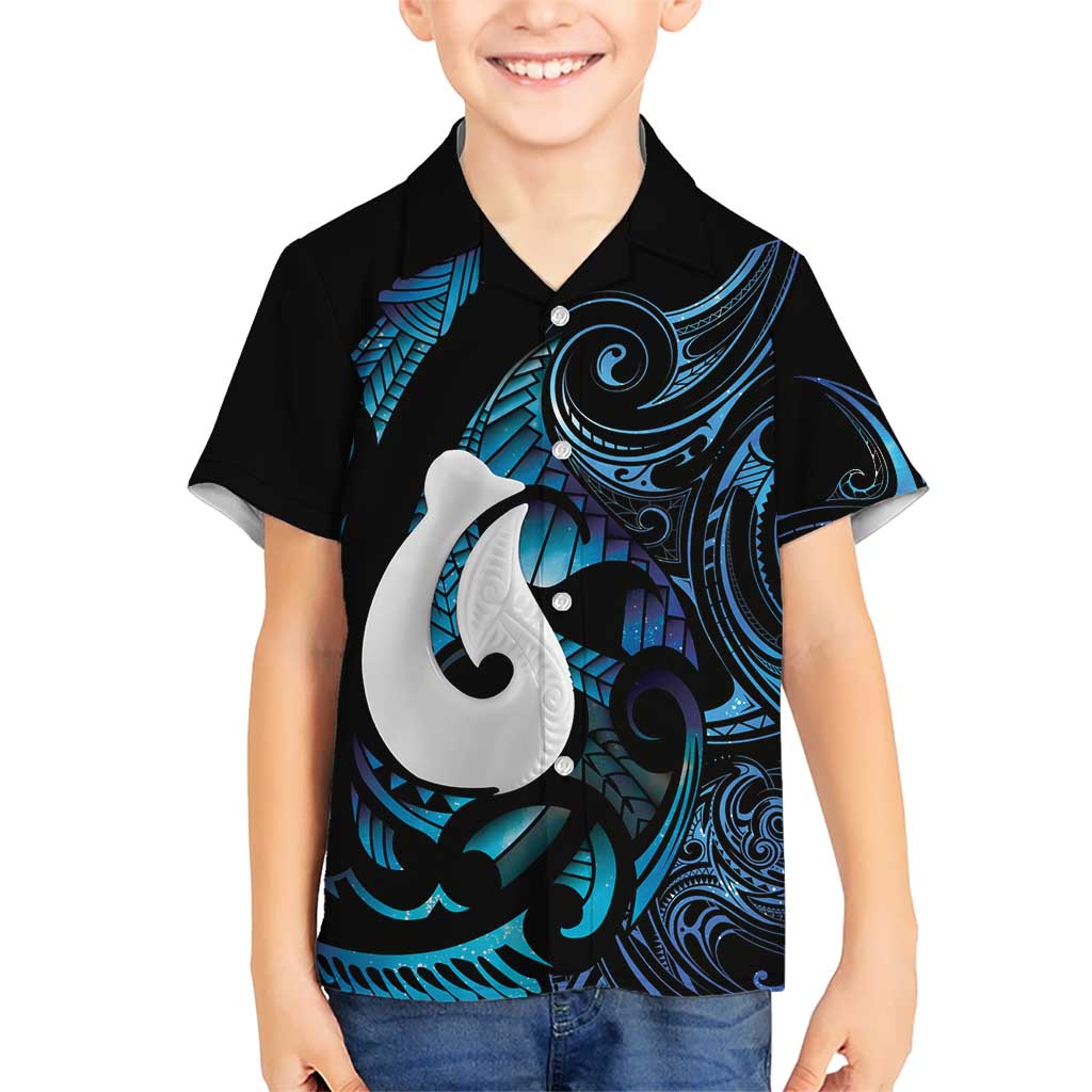 Hei Matau New Zealand Matariki Family Matching Mermaid Dress and Hawaiian Shirt NZ Fish Hook Maori Art