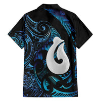 Hei Matau New Zealand Matariki Family Matching Off The Shoulder Long Sleeve Dress and Hawaiian Shirt NZ Fish Hook Maori Art
