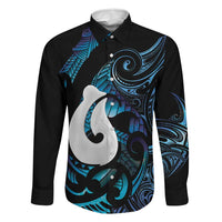 Hei Matau New Zealand Matariki Family Matching Off Shoulder Short Dress and Hawaiian Shirt NZ Fish Hook Maori Art
