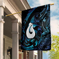 Hei Matau New Zealand Matariki Garden Flag NZ Fish Hook Maori Art LT14 House Flag Purple - Polynesian Pride