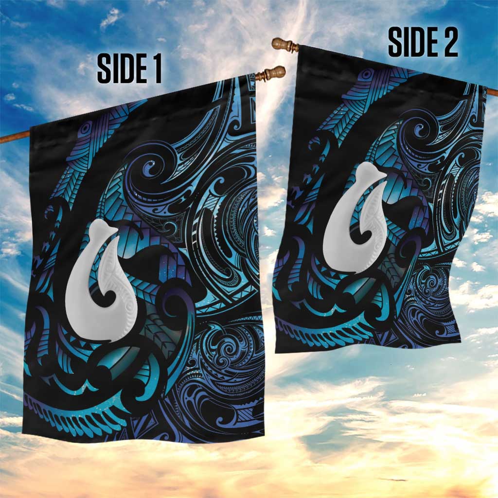 Hei Matau New Zealand Matariki Garden Flag NZ Fish Hook Maori Art LT14 - Polynesian Pride