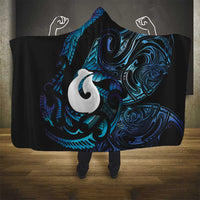 Hei Matau New Zealand Matariki Hooded Blanket NZ Fish Hook Maori Art