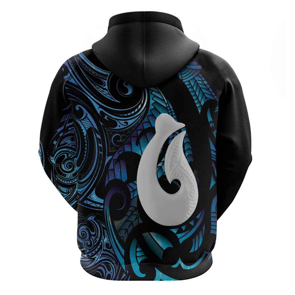 Hei Matau New Zealand Matariki Hoodie NZ Fish Hook Maori Art