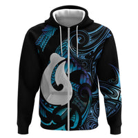 Hei Matau New Zealand Matariki Hoodie NZ Fish Hook Maori Art
