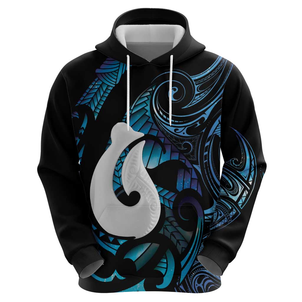 Hei Matau New Zealand Matariki Hoodie NZ Fish Hook Maori Art