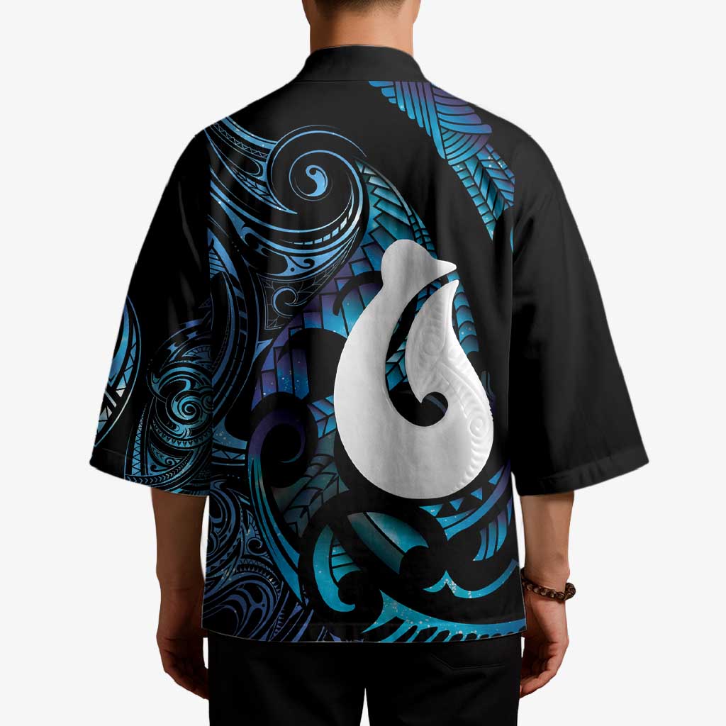 Hei Matau New Zealand Matariki Kimono NZ Fish Hook Maori Art LT14 - Polynesian Pride
