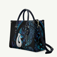 Hei Matau New Zealand Matariki Leather Bag NZ Fish Hook Maori Art